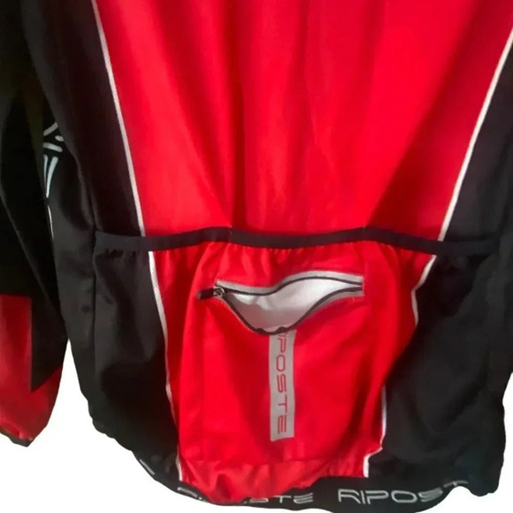 Men's Riposte Race Racing Jacket Red/Black Bike Cycling Small VGUC - Picture 5 of 16